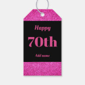  gepersonaliseerd verjaardagscadeau labels 70e cadeaulabel (Voorkant)