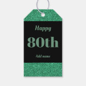  gepersonaliseerd verjaardagscadeau labels 80e cadeaulabel (Voorkant)