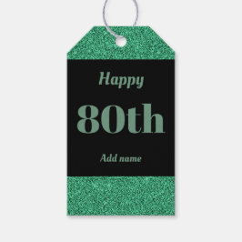  gepersonaliseerd verjaardagscadeau labels 80e cadeaulabel