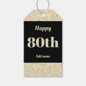  gepersonaliseerd verjaardagscadeau labels 80e cadeaulabel (Voorkant)