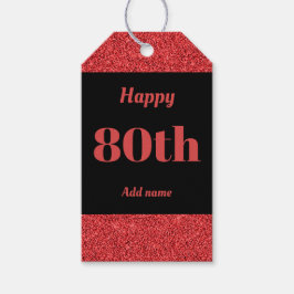  gepersonaliseerd verjaardagscadeau labels 80e cadeaulabel