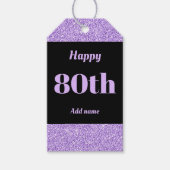  gepersonaliseerd verjaardagscadeau labels 80e cadeaulabel (Voorkant)