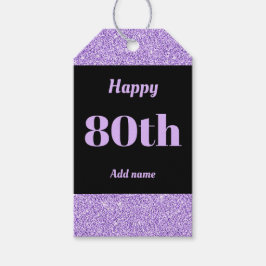  gepersonaliseerd verjaardagscadeau labels 80e cadeaulabel