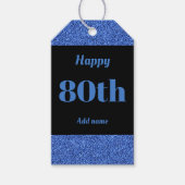  gepersonaliseerd verjaardagscadeau labels 80e cadeaulabel (Voorkant)