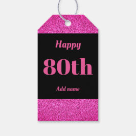  gepersonaliseerd verjaardagscadeau labels 80e cadeaulabel