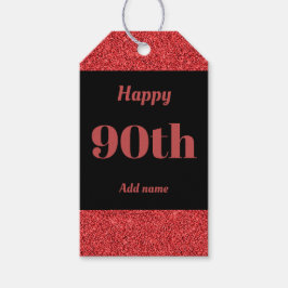  gepersonaliseerd verjaardagscadeau labels 90e cadeaulabel