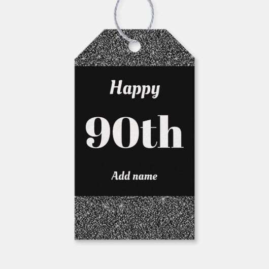  gepersonaliseerd verjaardagscadeau labels 90e cadeaulabel (Voorkant)