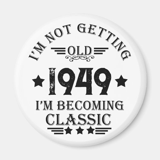 Gepersonaliseerd  verjaardagscadeau magneet (Voorkant)