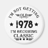 Gepersonaliseerd  verjaardagscadeau magneet (Voorkant)