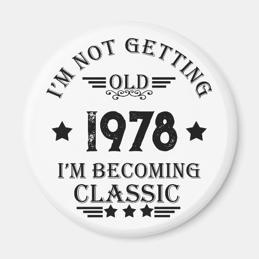 Gepersonaliseerd  verjaardagscadeau magneet (Voorkant)