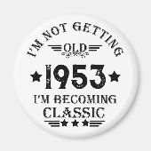 Gepersonaliseerd  verjaardagscadeau magneet (Voorkant)