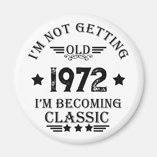 Gepersonaliseerd  verjaardagscadeau magneet (Voorkant)