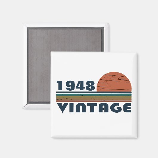 Gepersonaliseerd  verjaardagscadeau magneet (Voorkant / Achterkant)