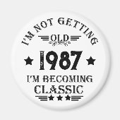 Gepersonaliseerd  verjaardagscadeau magneet (Voorkant)