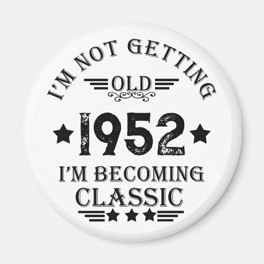 Gepersonaliseerd  verjaardagscadeau magneet (Voorkant)