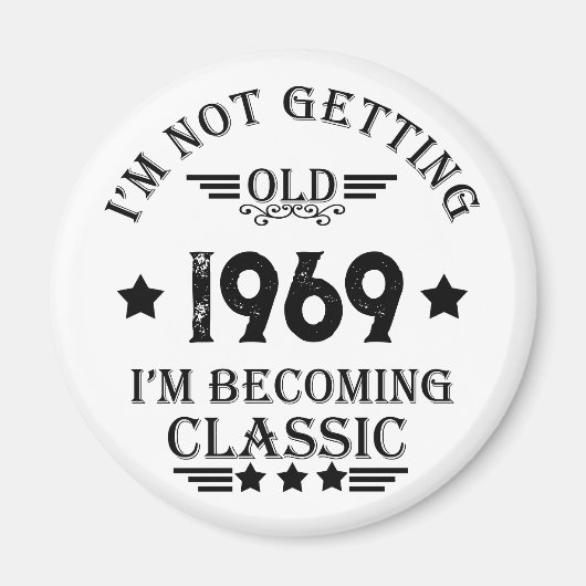 Gepersonaliseerd  verjaardagscadeau magneet (Voorkant)