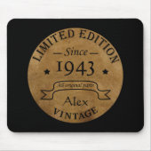 Gepersonaliseerd  verjaardagscadeau muismat (Voorkant)