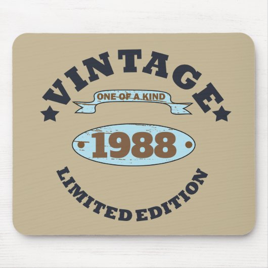 Gepersonaliseerd  verjaardagscadeau muismat (Voorkant)