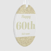  gepersonaliseerd verjaardagscadeau ornament 60th (voorkant)