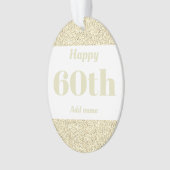  gepersonaliseerd verjaardagscadeau ornament 60th (voorkant)