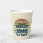 Gepersonaliseerd  verjaardagscadeau papieren bekers (Achterkant)