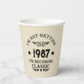 Gepersonaliseerd  verjaardagscadeau papieren bekers (Voorkant)