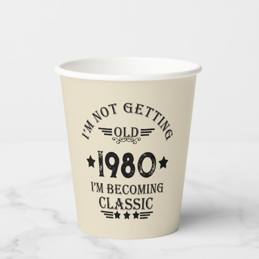 Gepersonaliseerd  verjaardagscadeau papieren bekers (Voorkant)