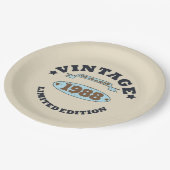 Gepersonaliseerd  verjaardagscadeau papieren bordje (Gekanteld)