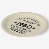 Gepersonaliseerd  verjaardagscadeau papieren bordje (Gekanteld)