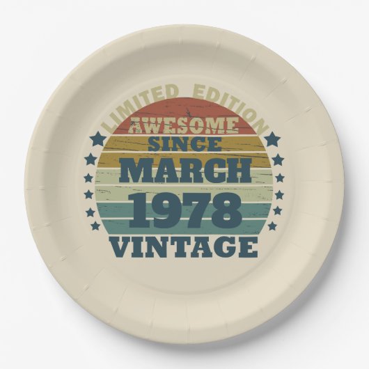 Gepersonaliseerd  verjaardagscadeau papieren bordje (Voorkant)