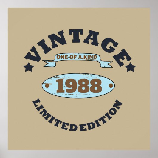 Gepersonaliseerd  verjaardagscadeau poster (Voorkant)