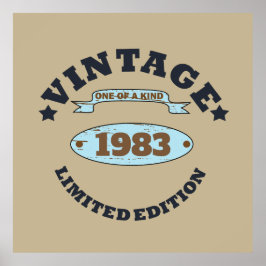 Gepersonaliseerd  verjaardagscadeau poster