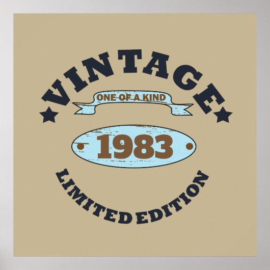 Gepersonaliseerd  verjaardagscadeau poster (Voorkant)