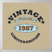 Gepersonaliseerd  verjaardagscadeau poster (Voorkant)