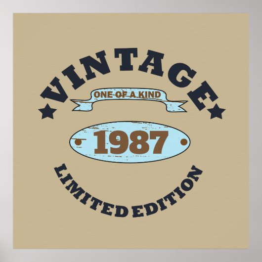 Gepersonaliseerd  verjaardagscadeau poster (Voorkant)