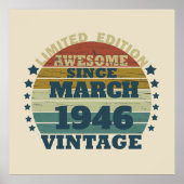 Gepersonaliseerd  verjaardagscadeau poster (Voorkant)