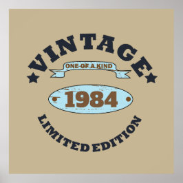 Gepersonaliseerd  verjaardagscadeau poster