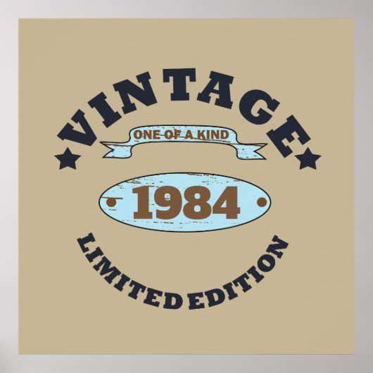 Gepersonaliseerd  verjaardagscadeau poster (Voorkant)