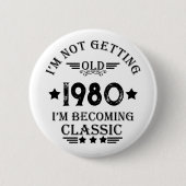 Gepersonaliseerd  verjaardagscadeau ronde button 5,7 cm (Voorkant)