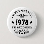 Gepersonaliseerd verjaardagscadeau ronde button 5,7 cm (Voorkant)