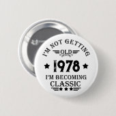 Gepersonaliseerd verjaardagscadeau ronde button 5,7 cm (Voorkant /achterkant)