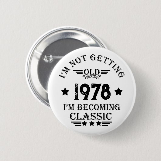 Gepersonaliseerd verjaardagscadeau ronde button 5,7 cm (Voorkant /achterkant)