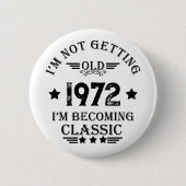 Gepersonaliseerd  verjaardagscadeau ronde button 5,7 cm (Voorkant)