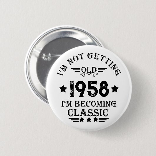 Gepersonaliseerd  verjaardagscadeau ronde button 5,7 cm (Voorkant /achterkant)