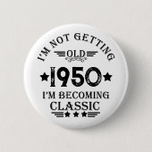 Gepersonaliseerd  verjaardagscadeau ronde button 5,7 cm (Voorkant)