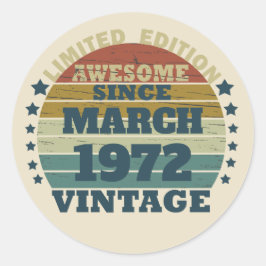 Gepersonaliseerd  verjaardagscadeau ronde sticker