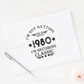 Gepersonaliseerd  verjaardagscadeau ronde sticker (Envelop)