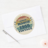 Gepersonaliseerd  verjaardagscadeau ronde sticker (Envelop)