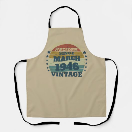 Gepersonaliseerd  verjaardagscadeau schort (Voorkant)