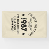 Gepersonaliseerd verjaardagscadeau spandoek (Horizontaal)